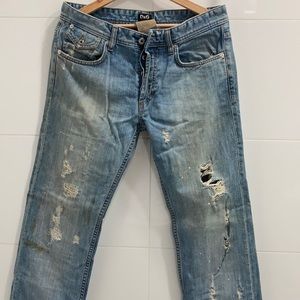 D&G Dolce & Gabbana straight leg jeans. Size 32.